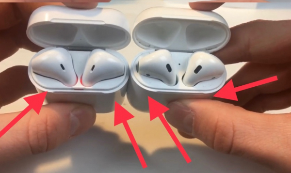 Фальшивые признаки наушников AirPods